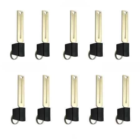 AKS KEYS New High Security Emergency Key Uncut Blade Replacement for Lexus (10 Pack)