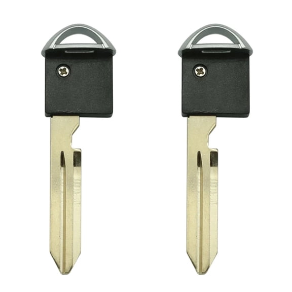 AKS KEYS New Replacement Emergency Key Blade W/o chip for Nissan Infiniti (2 Pack)