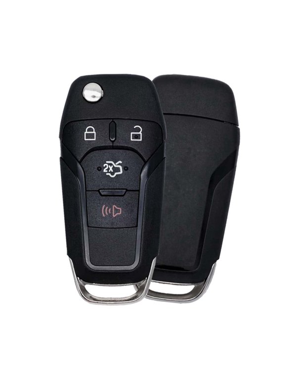 New Replacement for Ford Fusion Remote Flip Key Shell Fits 4 Buttons That Use FCC N5F-A08TAA Compatible with 2013-2016 Fusion. Shell Only, Electronic Board not Included (1)