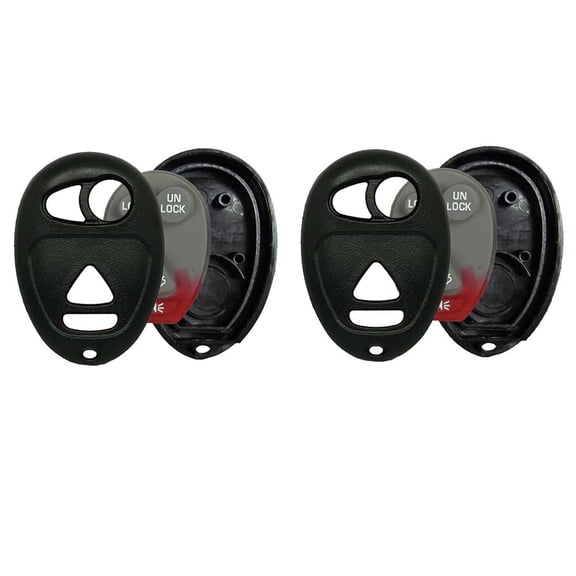 AKS KEYS New Replacement Remote Key Fob Shell 4-Button for Buick (2 pack)