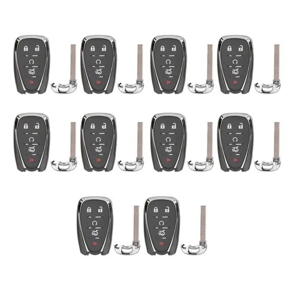AKS KEYS New Replacement Smart Key Fob for Chevrolet 2016 - 2021 5B - HYQ4EA 433 (10 Pack)