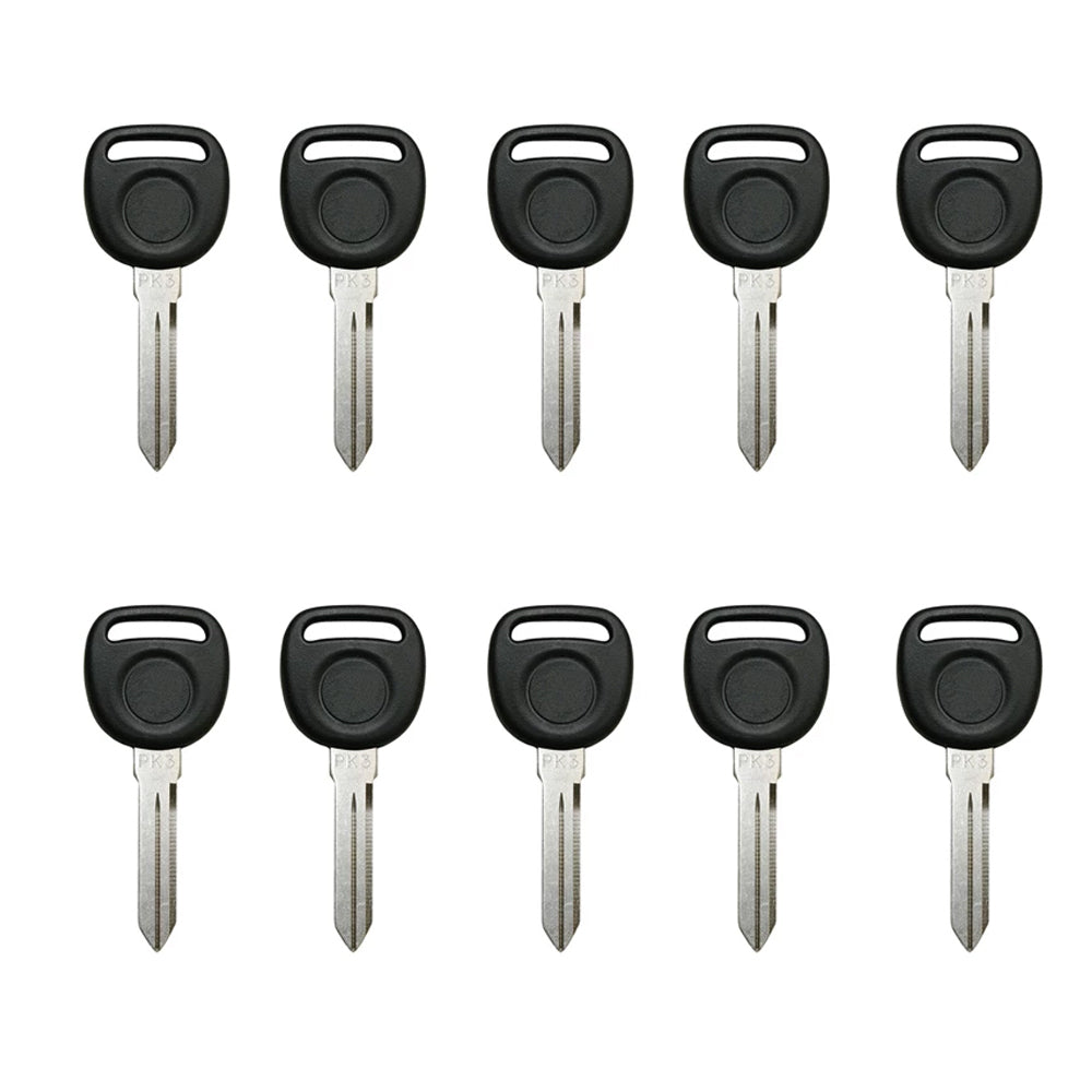 AKS KEYS New Replacement Uncut Blank Chipped  Transponder Key for GM PK3 B99 (10 Pack) - image 1 of 5