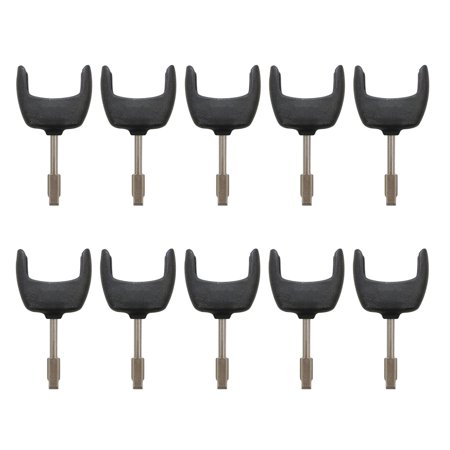 AKS KEYS New Replacement Uncut Horseshoes Tibbe Key Blade Insert for Ford (10 Pack)