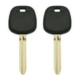 thumbnail image 1 of AKS KEYS New Replacement Uncut Transponder Key for Toyota - 4D74 "H" TOY44H-PT (2 Pack), 1 of 5