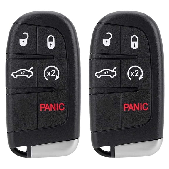 AKS KEYS New Replacement for Chrysler Smart Keyless Key Fob FCC# M3N-40821302 (2 Pack)