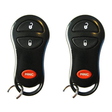 AKS KEYS New Replacement for Dodge Jeep 1999-2004 Keyless Remote Fob 3B GQ43VT9T (2 Pack)