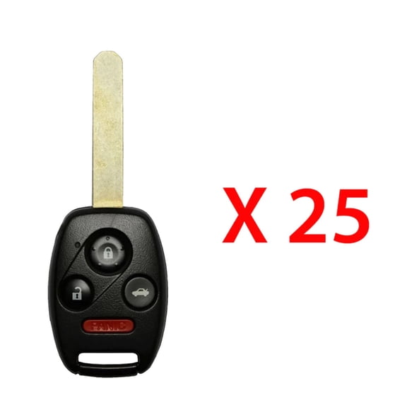 AKS KEYS New Replacement for Honda Accord 4 Dr Remote Head Key Fob KR55WK49308 (25 Pack)