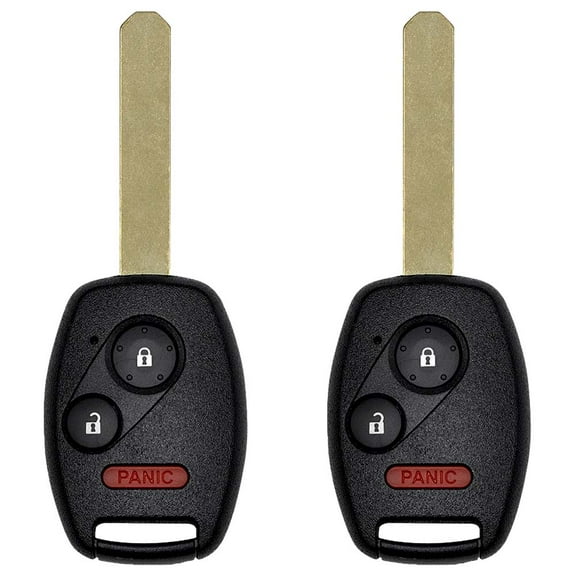 AKS KEYS New Replacement for Honda Remote Head Key Fob 3B FCC# N5F-S0084A (2 Pack)
