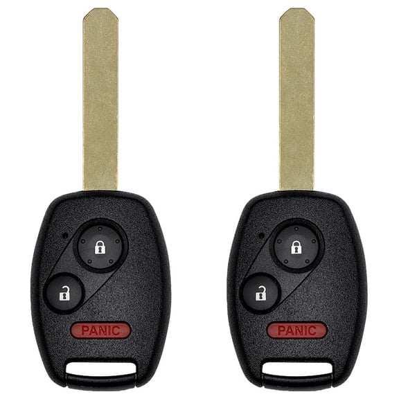 AKS KEYS New Replacement for Honda Remote Head Key Fob 3B FCC# N5F-S0084A (2 Pack)