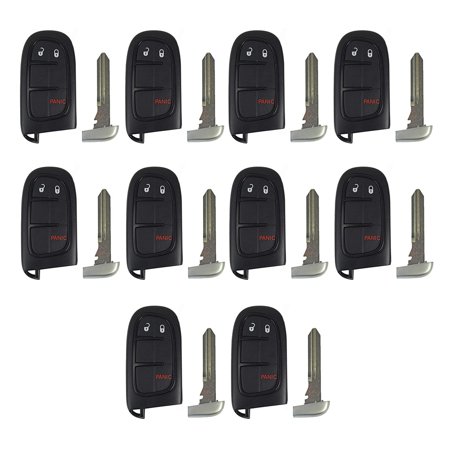 AKS KEYS New Replacement for Jeep Cherokee 2014 - 2019 Smart Remote Key GQ4-54T (10 Pack)