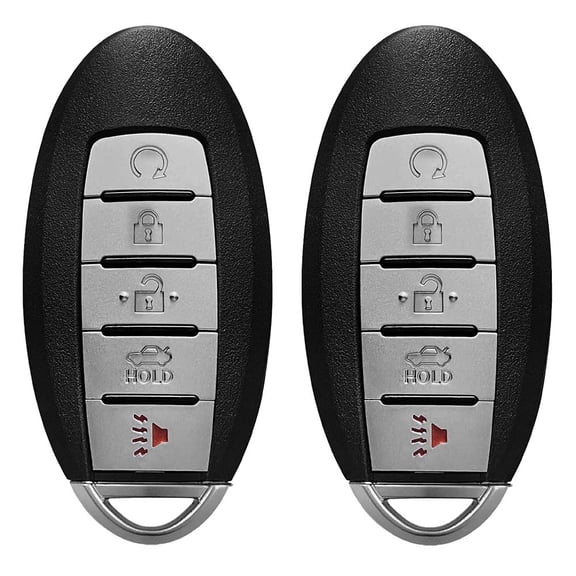 AKS KEYS New Replacement for Nissan Smart Prox Key Fob w/ Start 5B R5S180144014 (2 Pack)