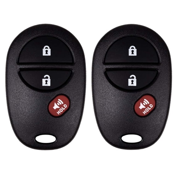 AKS KEYS New Replacement for Toyota 2004-2018 Keyless Entry Remote 3B GQ43VT20T (2 Pack)