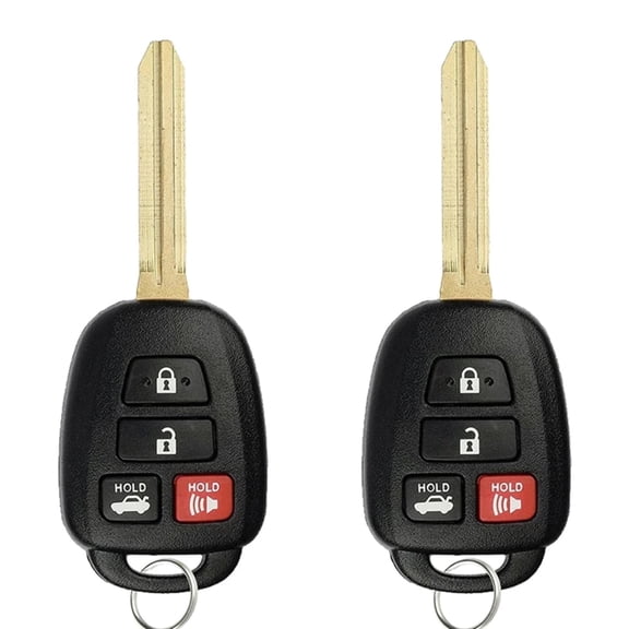 AKS KEYS New Replacement for Toyota Corolla Remote Head Key Fob 4B FCC# HYQ12BEL (2 Pack)