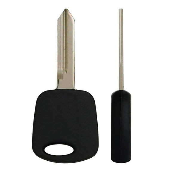 AKS KEYS New Uncut Blank Chipped Transponder Key Fits for Ford 4C Chip H73-PT (2 Pack)