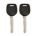 thumbnail image 1 of AKS KEYS New Uncut Blank Transponder Key Fits for Mitsubishi ID46 Chip "A" MIT3 (2 Pack), 1 of 5