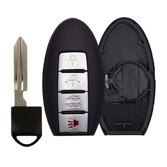 AKS KEYS Replacement for Nissan Smart Prox. Key Shell 4 Buttons Fits for FCC ID KR55WK48903 Compatible with 2007-2012 - Altima and 2008-2014 - Maxima. Shell only, Electronic Board not Included (1)