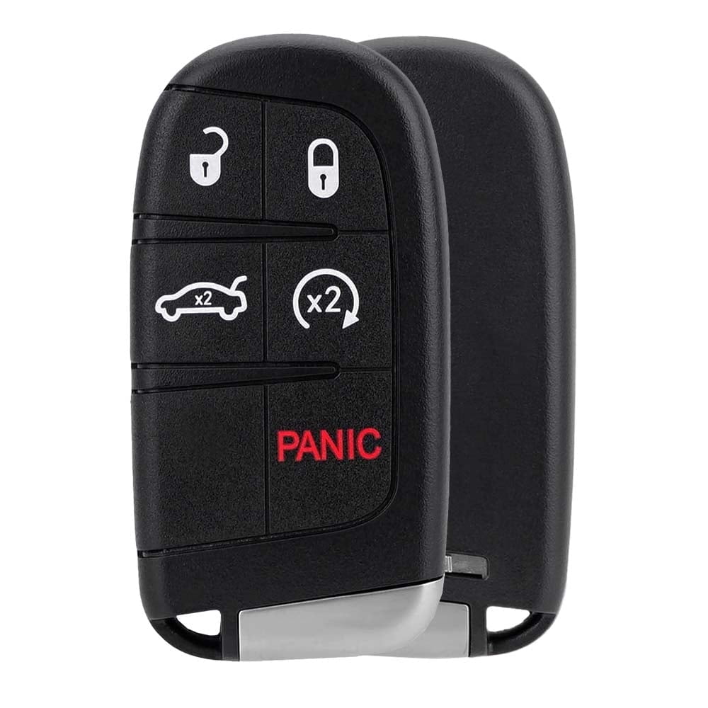 AKS KEYS Replacement for Dodge Smart Key 5 Buttons Fob That Uses FCC M3N-40821302 Chip ID NXP AES 128 Bit Pn 68394195AA - 434 MHz