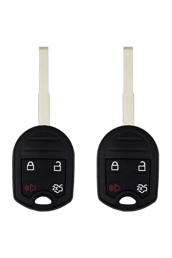 Replacement for Ford Fiesta Key Fob 4 Buttons That uses FCC CWTWB1U793 and PN 164-R7976 Chip ID 4D 63 (80 bits) HU101-315 MHz (2)