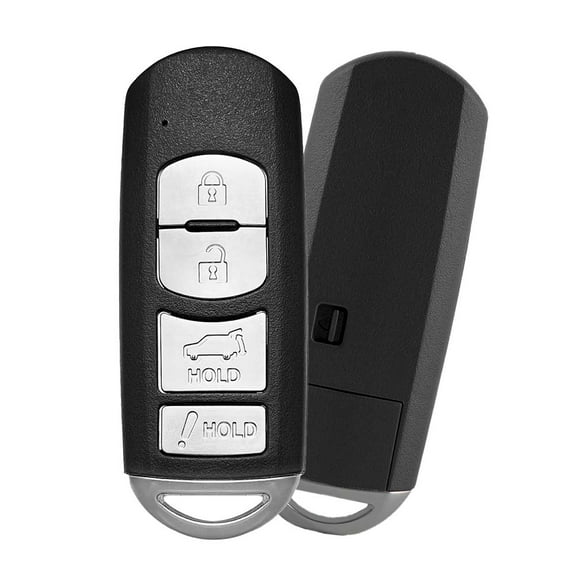 AKS KEYS Replacement for Mazda CX-7 CX-9 2010 - 2015 Smart Key 4 Buttons Fob (Lock, Unlock, Hatch & Panic) That Uses FCC WAZX1T763SKE11A04