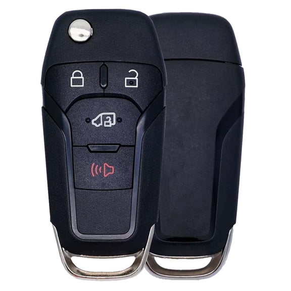 AKS KEYS Replacement for Selected 2019- 2024 Ford Flip Key Fob 4 Buttons That uses FCC N5F-A08TDA