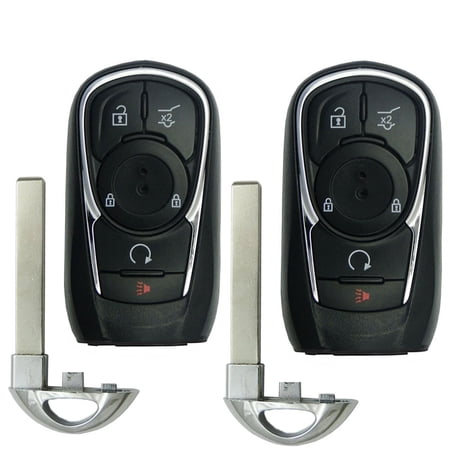 AKS KEYS Smart PEPS Key Fob for Buick 2018 - 2021 5B FCC# HYQ4EA (2 Pack)