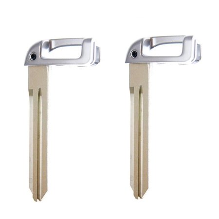 AKS KEYS Uncut Replacement Smart Prox Emergency Key Blade Insert for Hyundai Kia (2 Pack)