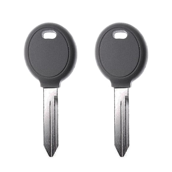 AKS Keys New Uncut Blank Transponder Key Compatible with Chrysler 4D64 Chip Y160-PT (2 Pack)