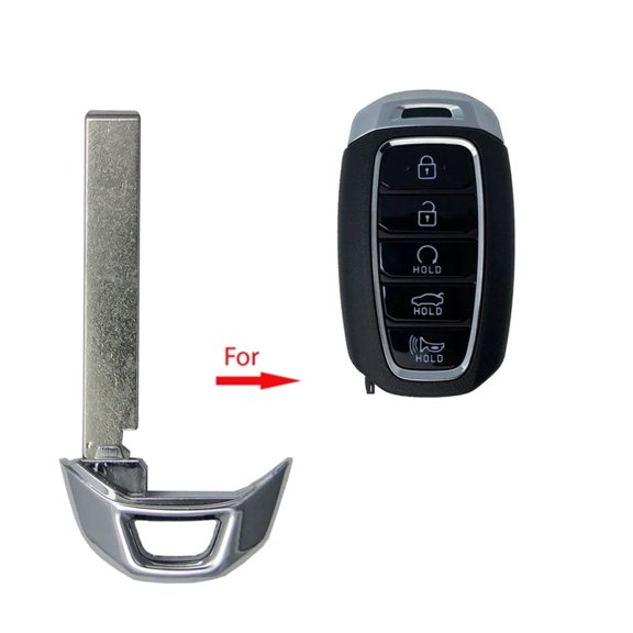 AKS Keys Uncut Smart Emergency Key Blade Insert, Metal, Compatible with Hyundai 2017 - 2022