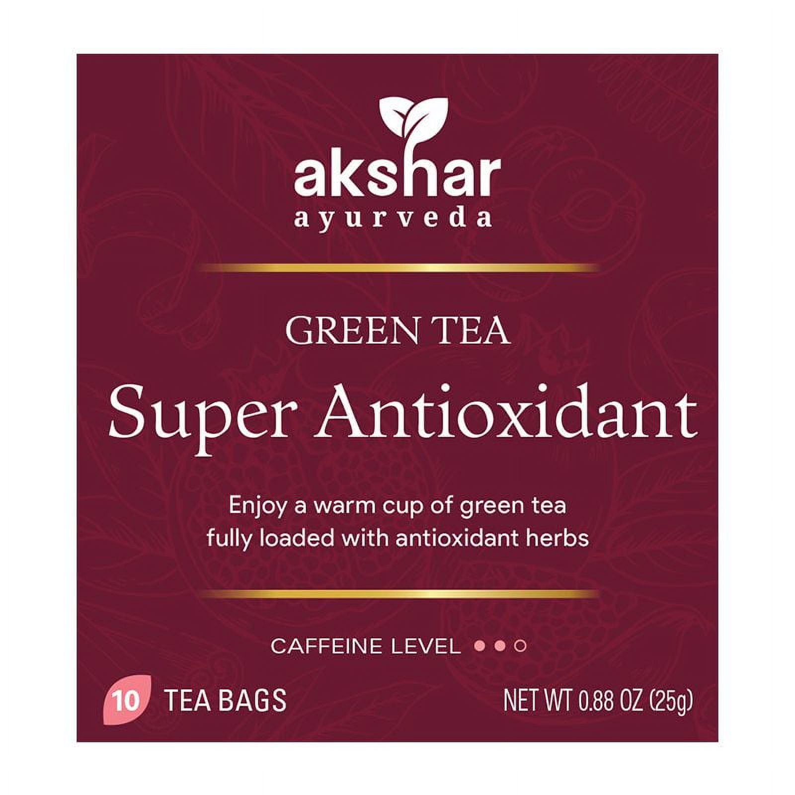 AKSHAR AYURVEDA Green Tea Super Antioxidant Organic, Vegan, Gluten Free