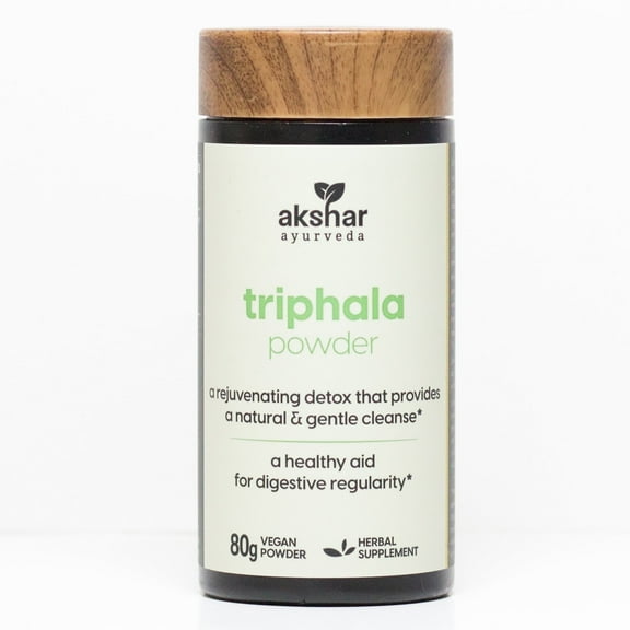 AKSHAR AYURVEDA Triphala Powder Colon Cleanse & Digestive Supplement for Men and Women, 80g