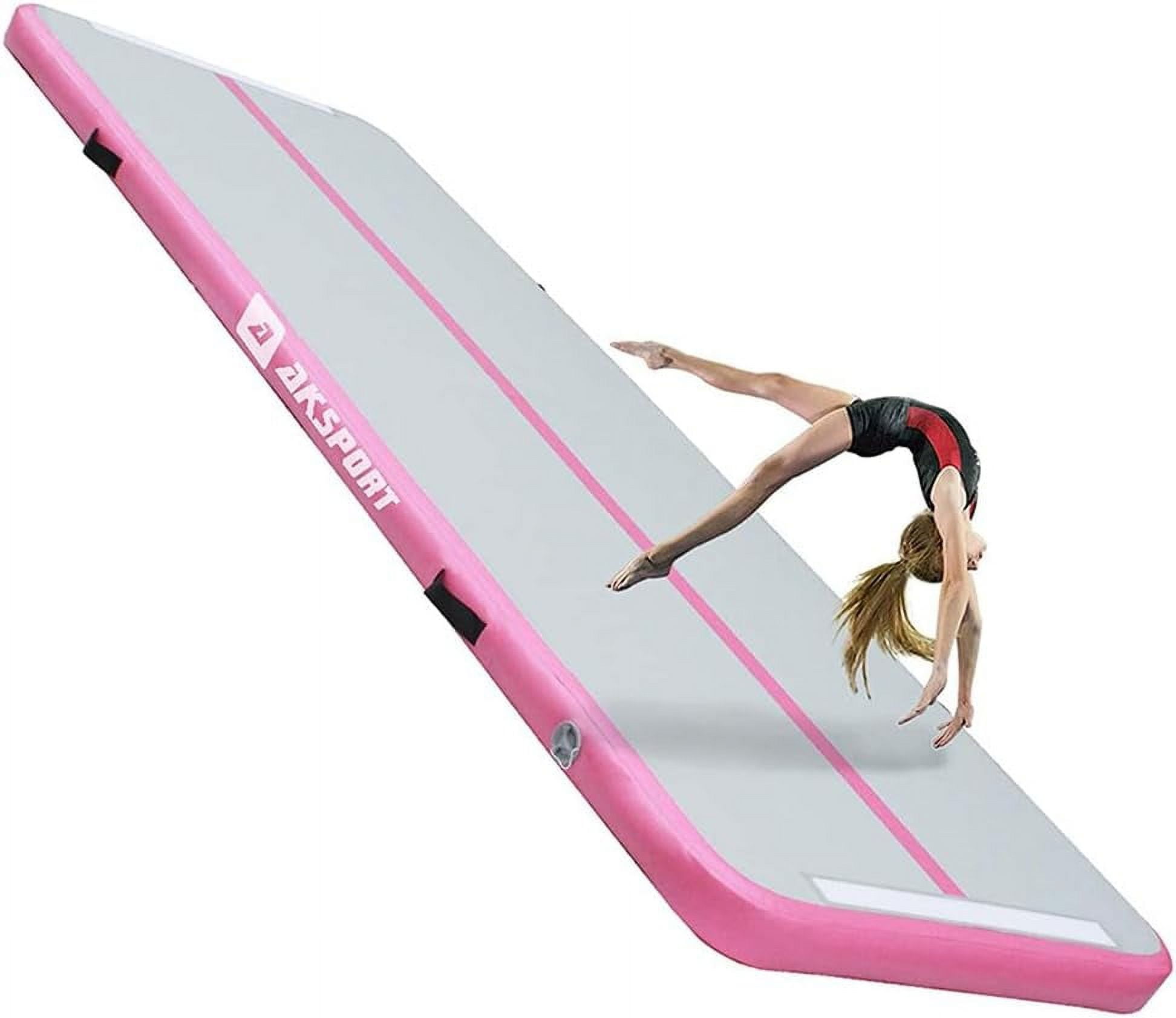 AKSPORT Gymnastics Air Mat Tumble Track Tumbling Mat Inflatable Floor