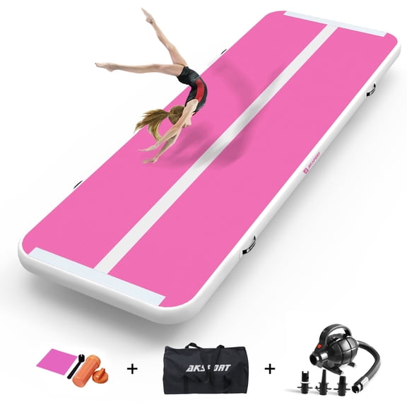 Multiple Floors Inflatable Gymnastics Mat Air Tumbling With Pump For Home & Gym ...