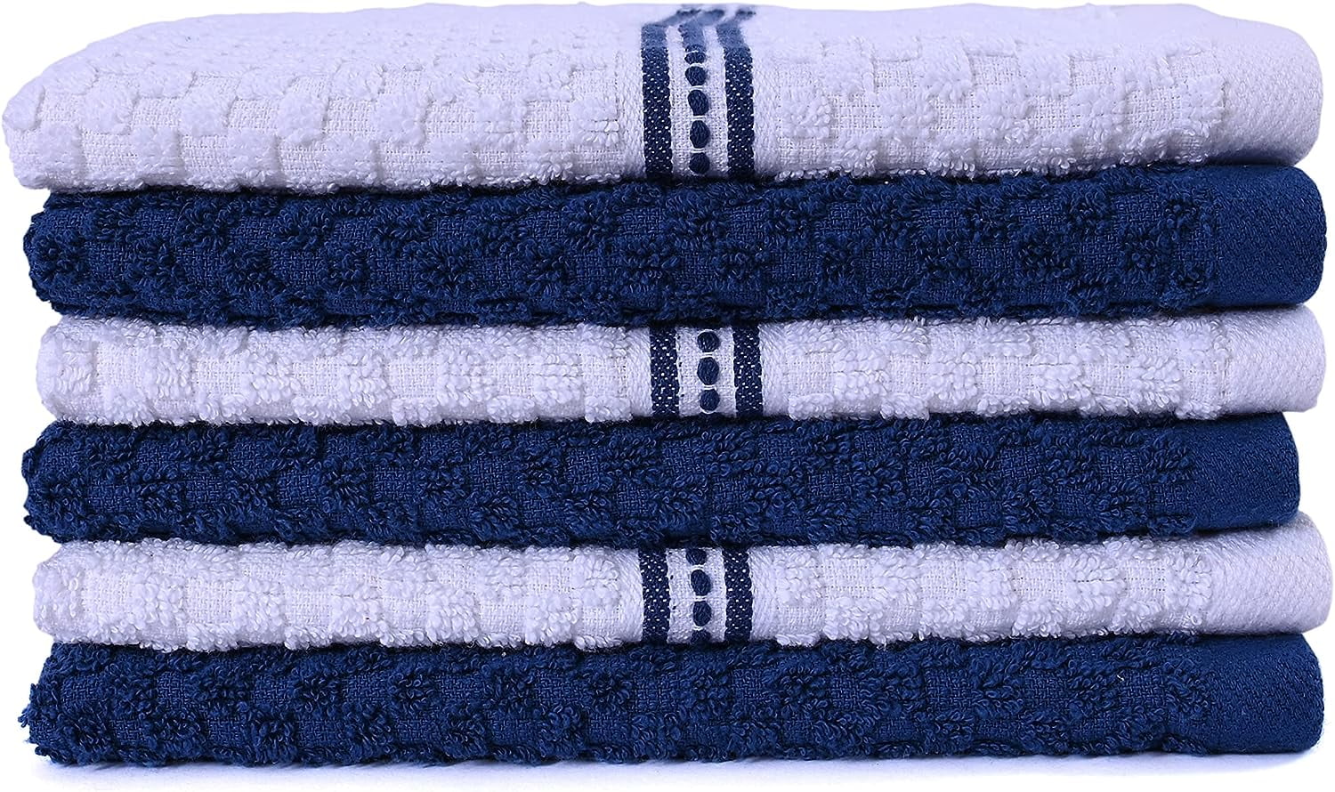 AKTI Cotton Fabric Kitchen Towels, Super Absorbent, Soft & Durable