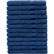 AKTI Cotton Wash Cloths, 12 Piece Set, 13x13, 520 GSM, Cleaning Cloth for Home Kitchen, Hotel Bath