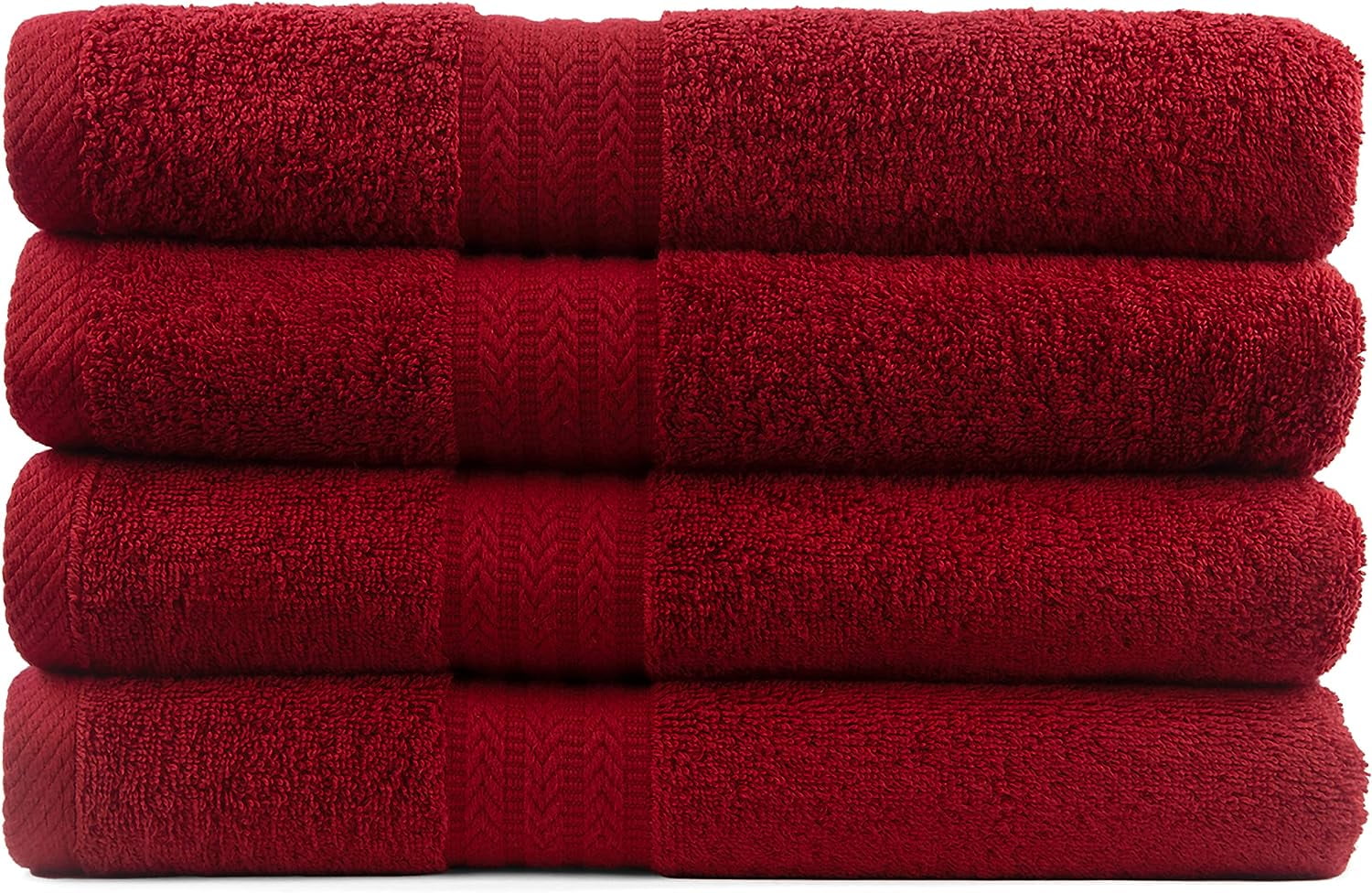 AKTI Premium 580 GSM Bath Towels Set of 4, Cotton Shower Towels for