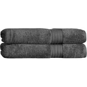 AKTI Premium Cotton 580 GSM Bath Sheets Towels for Adults, 35x70 inches, Pack of 2, Super Soft, Extra Absorbent, Hotel & Spa Quality Bath Towels Extra Large Grey Towels for Bathroom