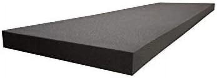 AKTRADING CO. CertiPUR-US Certified Charcoal Rubber Foam Sheet Cushion (Seat Replacement, Upholstery Sheet, Foam Padding, Acoustic Foam Sheet) - 5"H X 24"W X 72"L