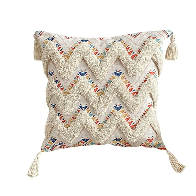 AKTUGKNM 1 PCS Pillowcase And Tassel Pillowcase Household Literary