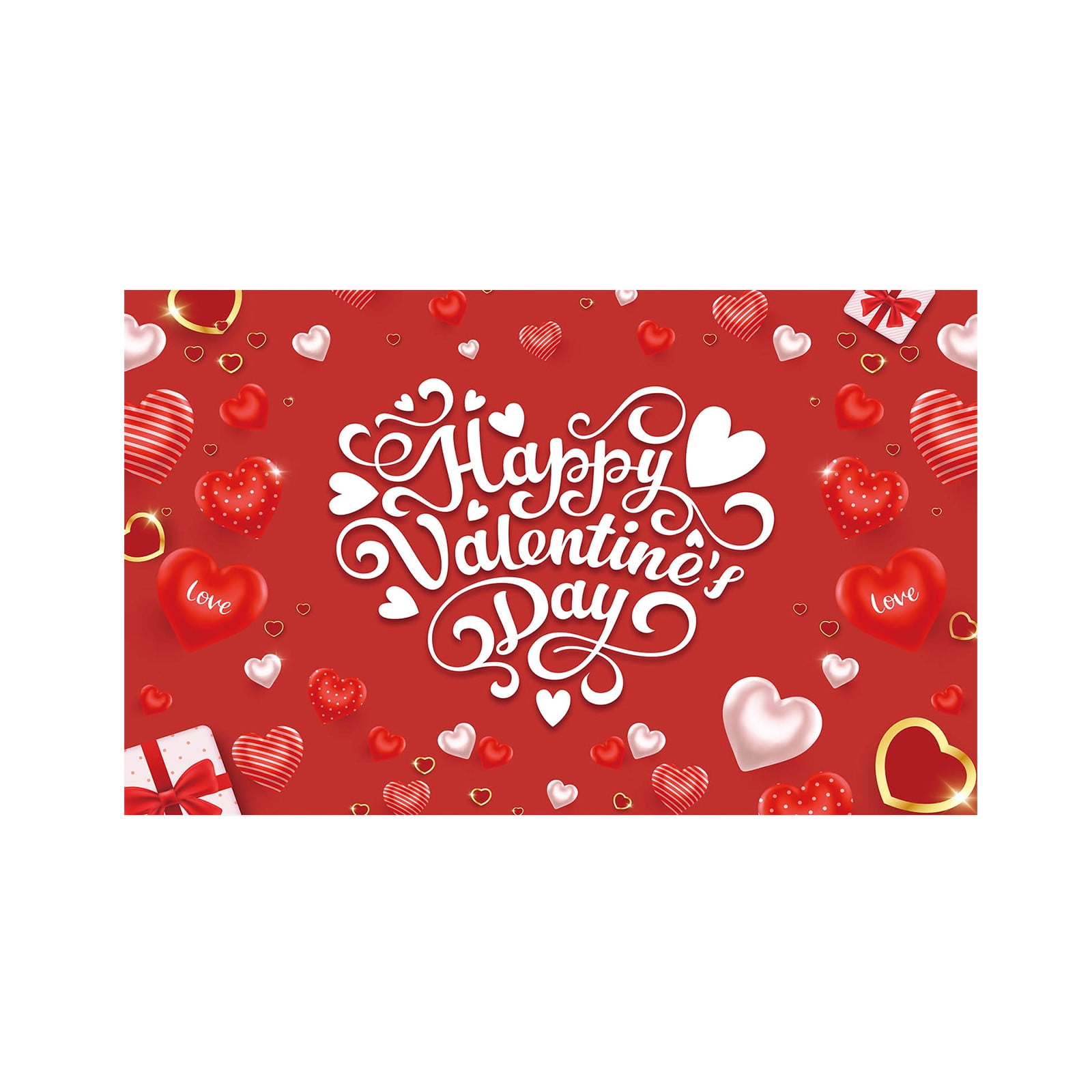 AKTUGKNM Valentine Day Background Fabric Valentine Day Proposal Party