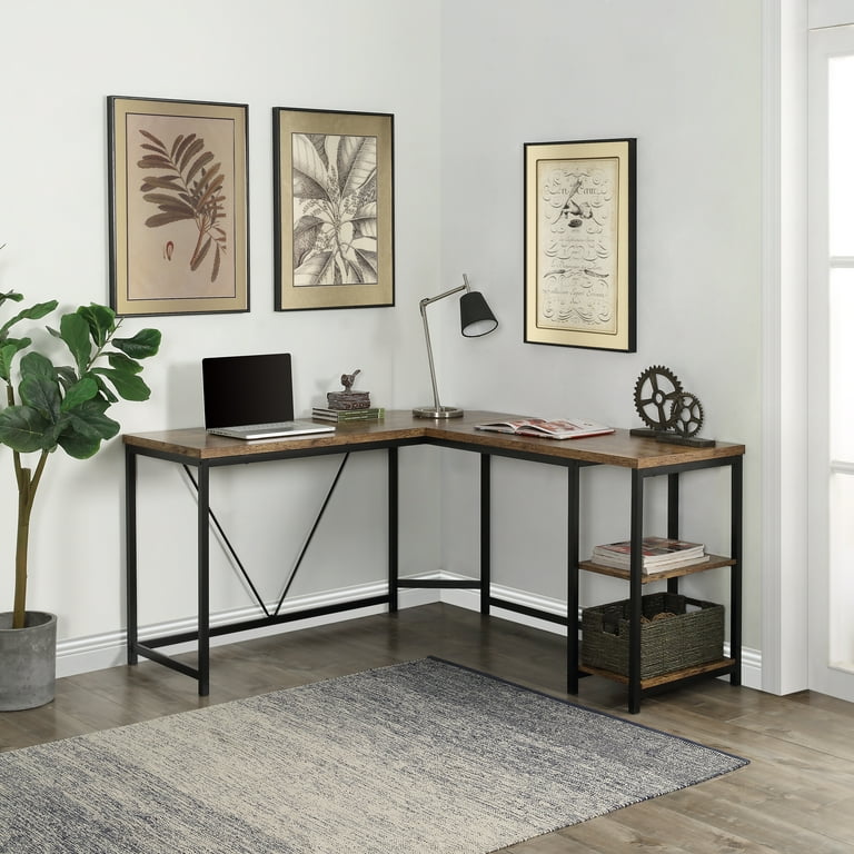 AKUFA Computer Desk 59 Inch L Shaped Corner Desk Writing Study