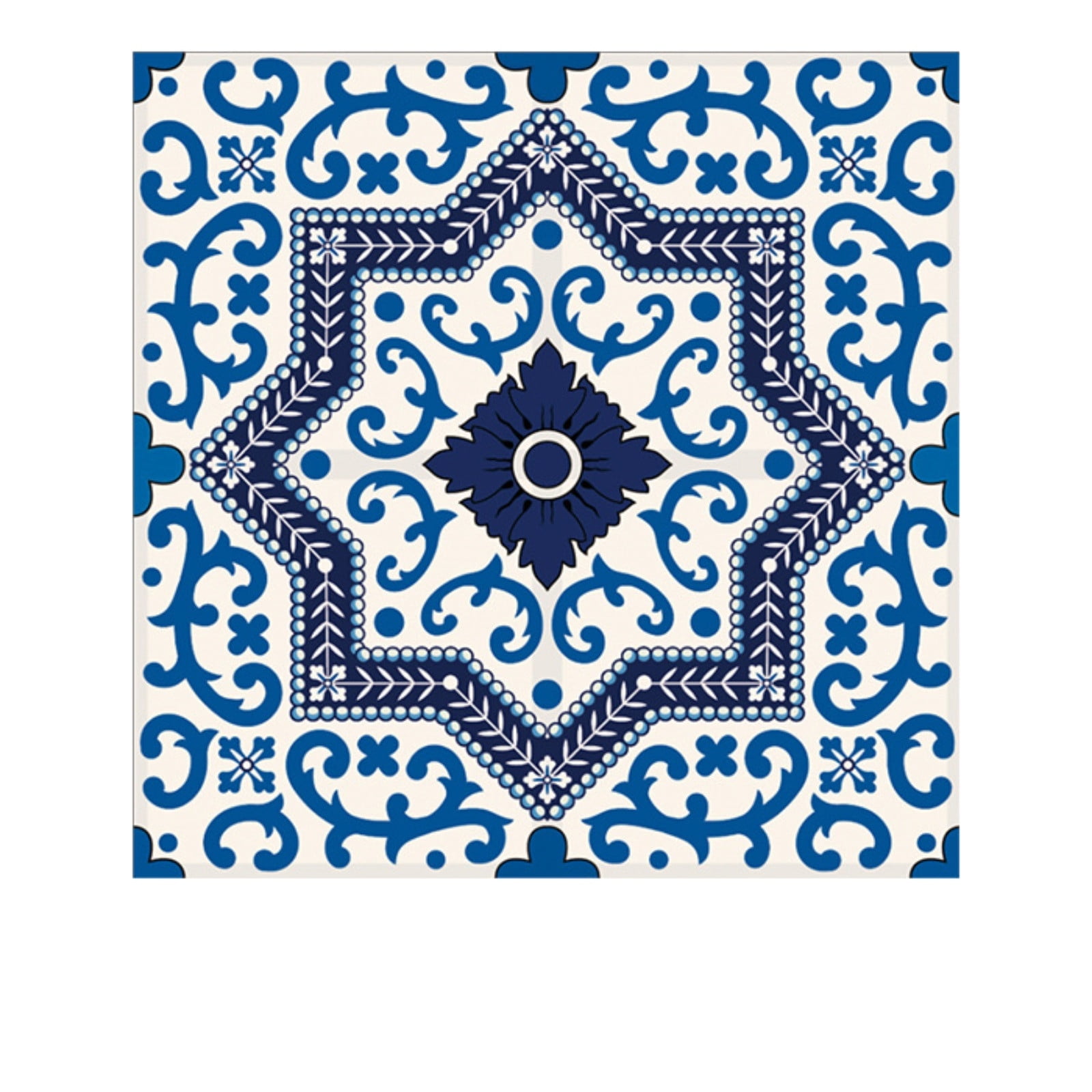 AKUMRi 10pcs Talavera Tiles Tile Sticker, SelfAdhesive Diy Waterproof