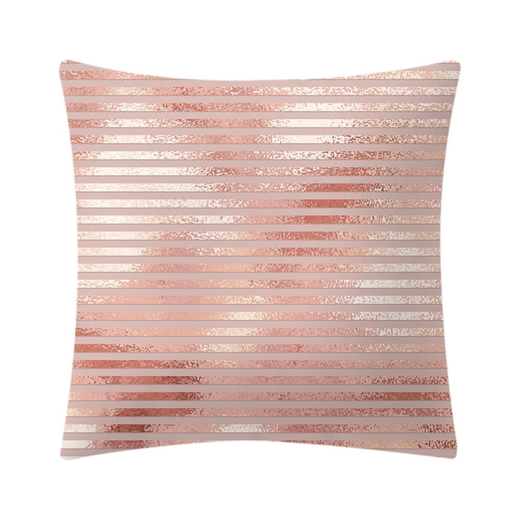 AKUMRi Bedsure Pillow Cases,Rose Gold Pink Cushion Cover Square