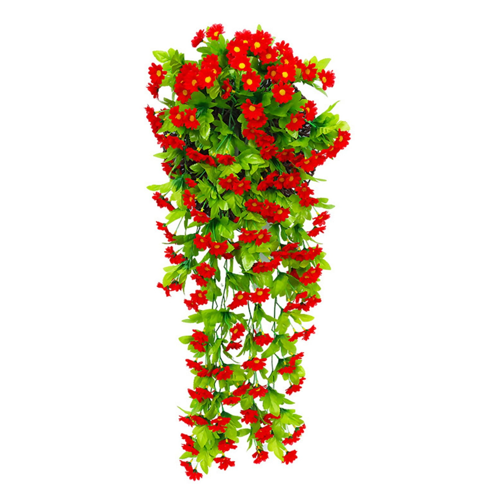 AKUMRi Faux Fall Flowers for Outdoor Planters,Hanging Hanging Basket