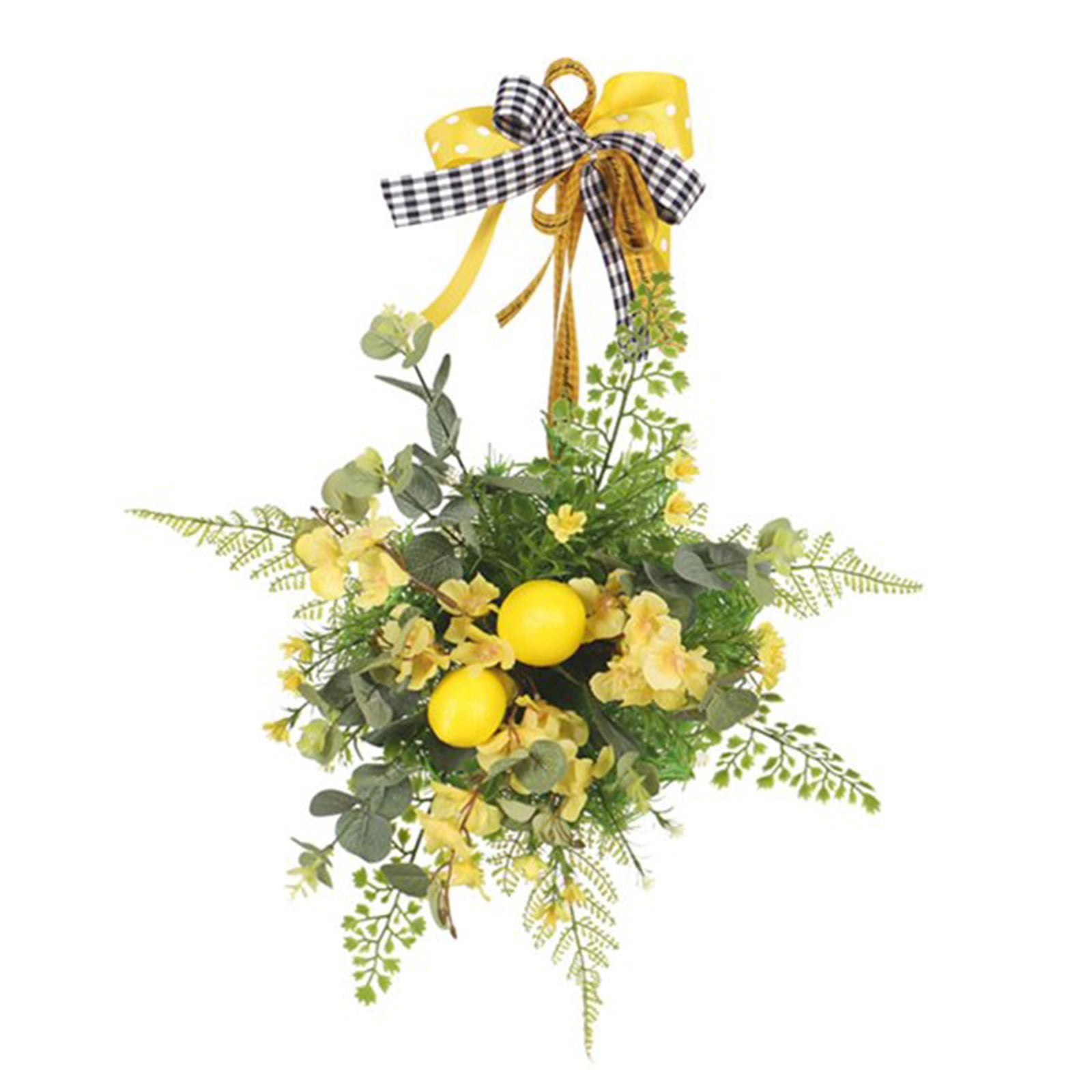 AKUMRi Front Door Wreaths Weatherproof Outdoor Wreaths Spring