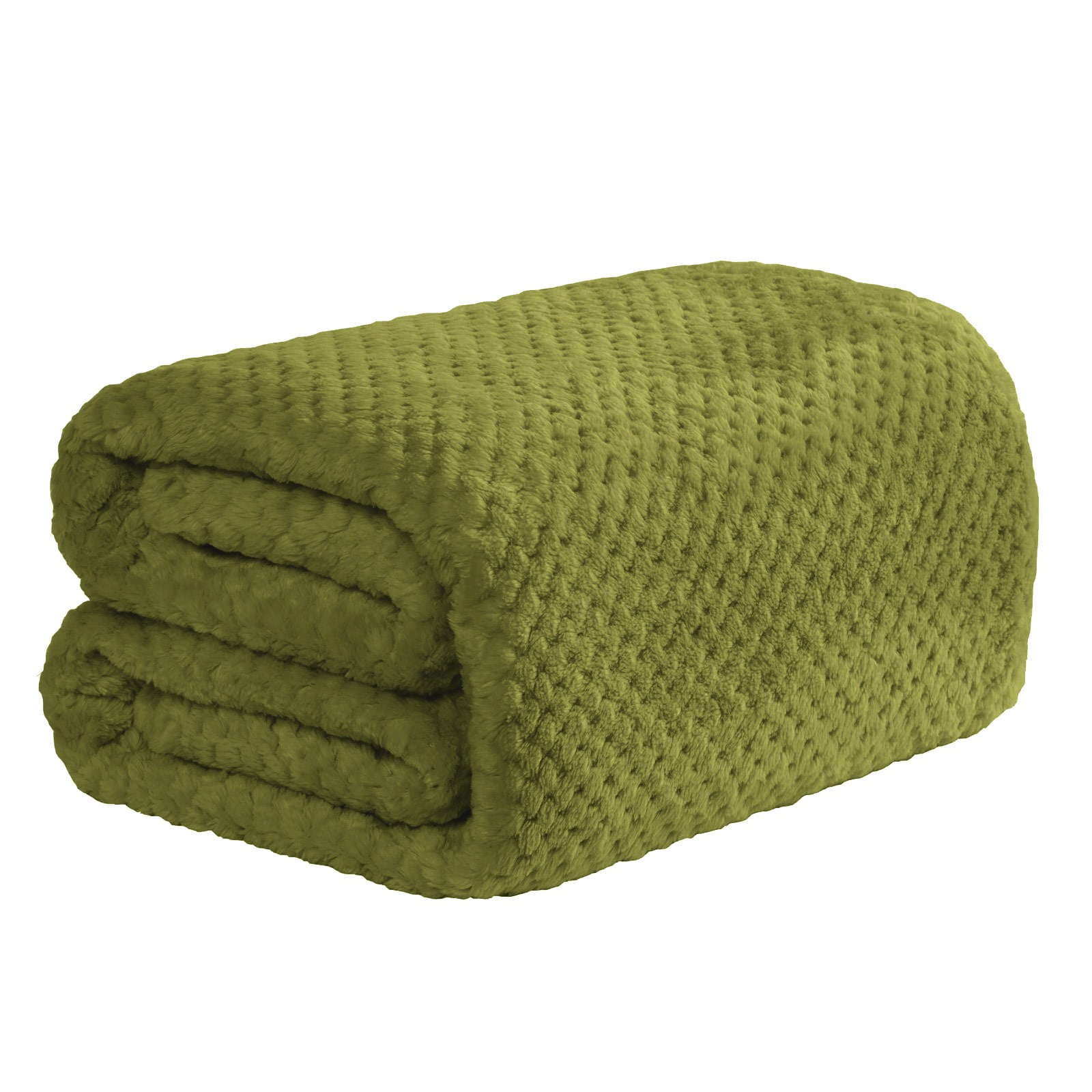 AKUMRi Solid Color Pineapple Plaid Flannel Blanket Coral Velvet Sofa