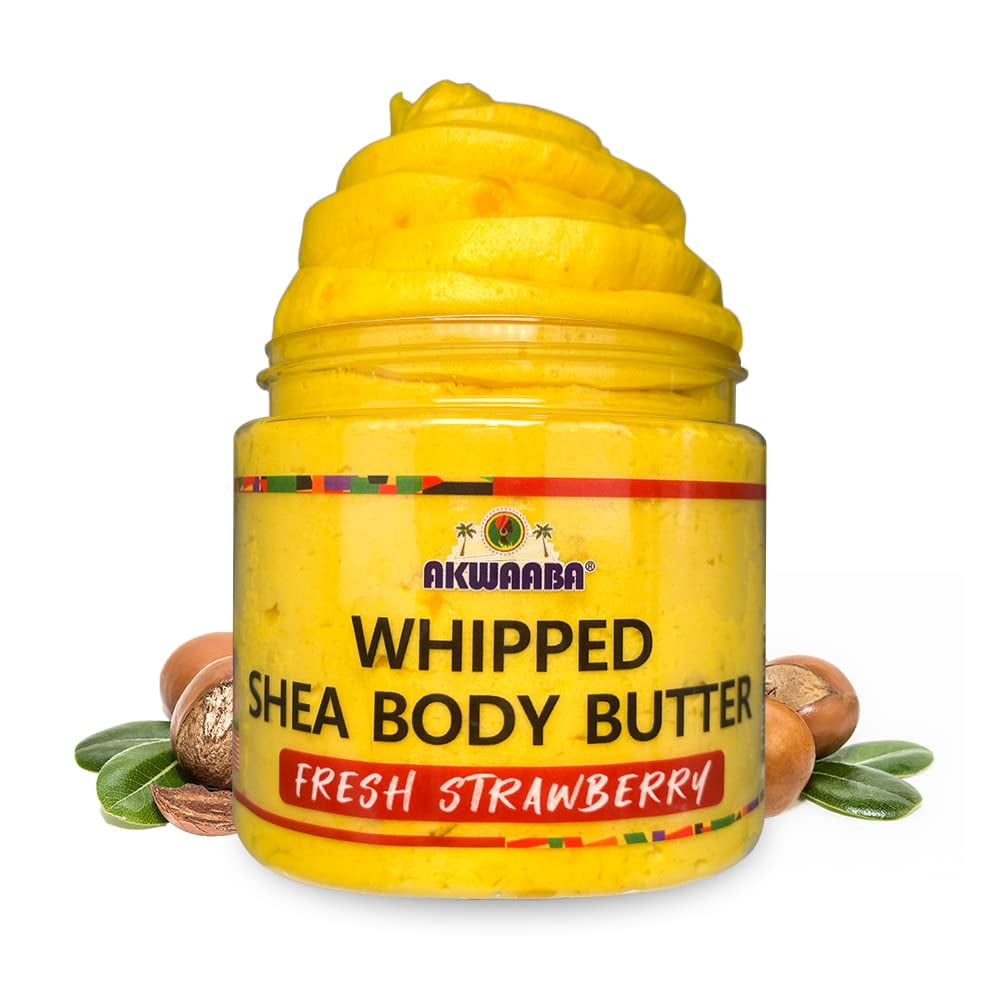 AKWAABA Whipped Shea Body Butter Body Moisturizer With Raw Shea Butter