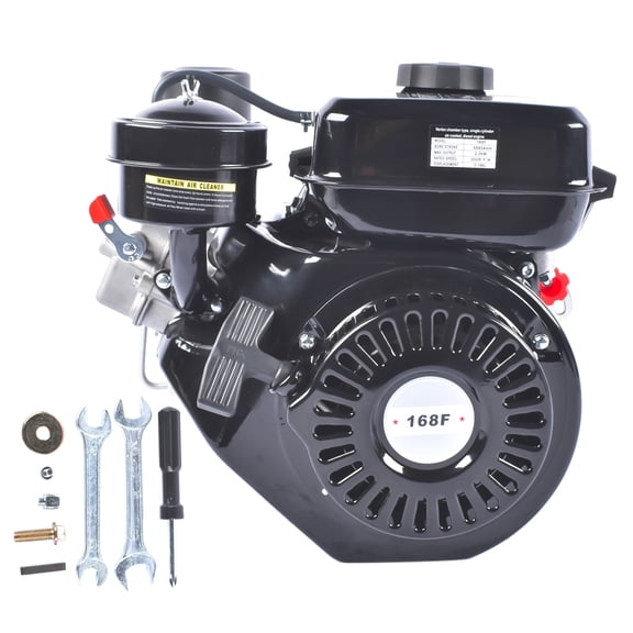 AKWH 3HP 196CC 4 Stroke Diesel Engine,168F 2200W Heavy Duty Single Cylinder Diesel Motor Engine For Small Agricultural Machinery (Black)