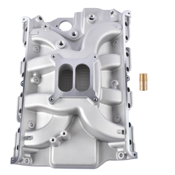 AKWH Dual Plane Aluminum Intake Manifold Performer RPM for Ford 390 406 410 427 & 428ci FE V8' s 4-Barrel Square Bore R1148 7105