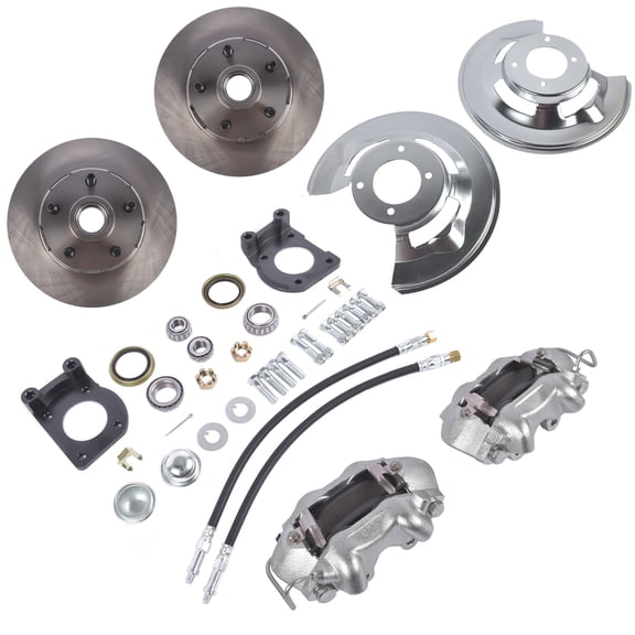 AKWH Front Power Disc Brake Conversion Kit for 1964-1967 Ford Mustang V-8 Drum 4 Piston 11" Rotors