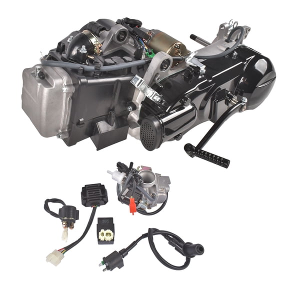 AKWH Short Case Complete Engine 150CC 4 Stroke Single Cylinder with Carburetor for GY6 CVT Scooter Dirt Bike Motor